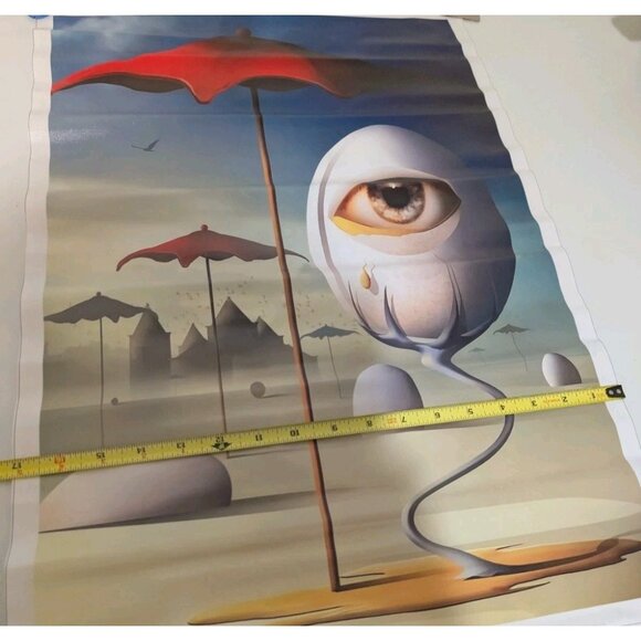 Salvador Dali Poster Surrealism Art Hanging Vinyl?Canvas 24.5" x 17" - Picture 4 of 6